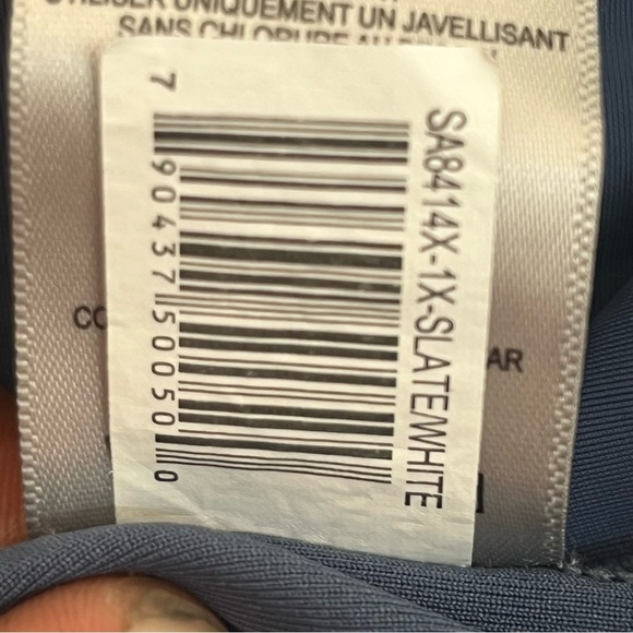 Women’s Free Country Blue & White Swim Skirt Size 1X Beach Summer - Picture 7 of 11